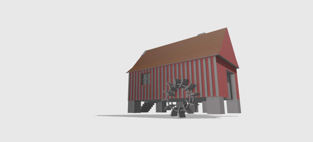Schneidmühle in Stadtsteinach, Steinachtal, 3D Shapr3D, Arbeitsversion